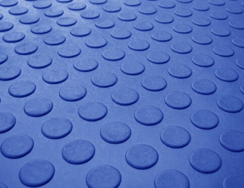 Tapete emborrachado moeda azul premium (3mm)