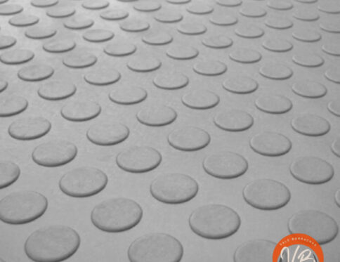 Tapete emborrachado moeda cinza premium (3mm)