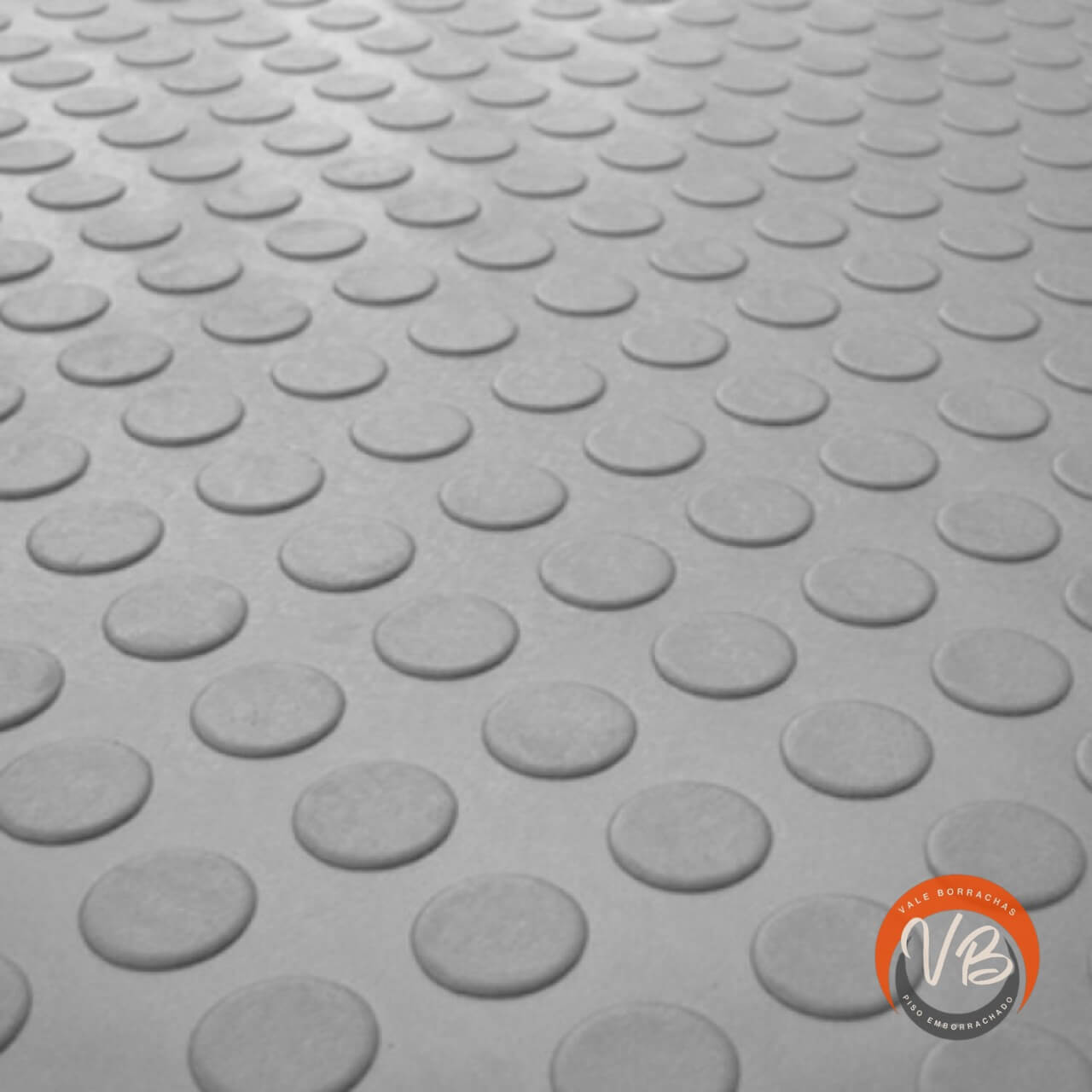 Tapete emborrachado moeda cinza premium (3mm)