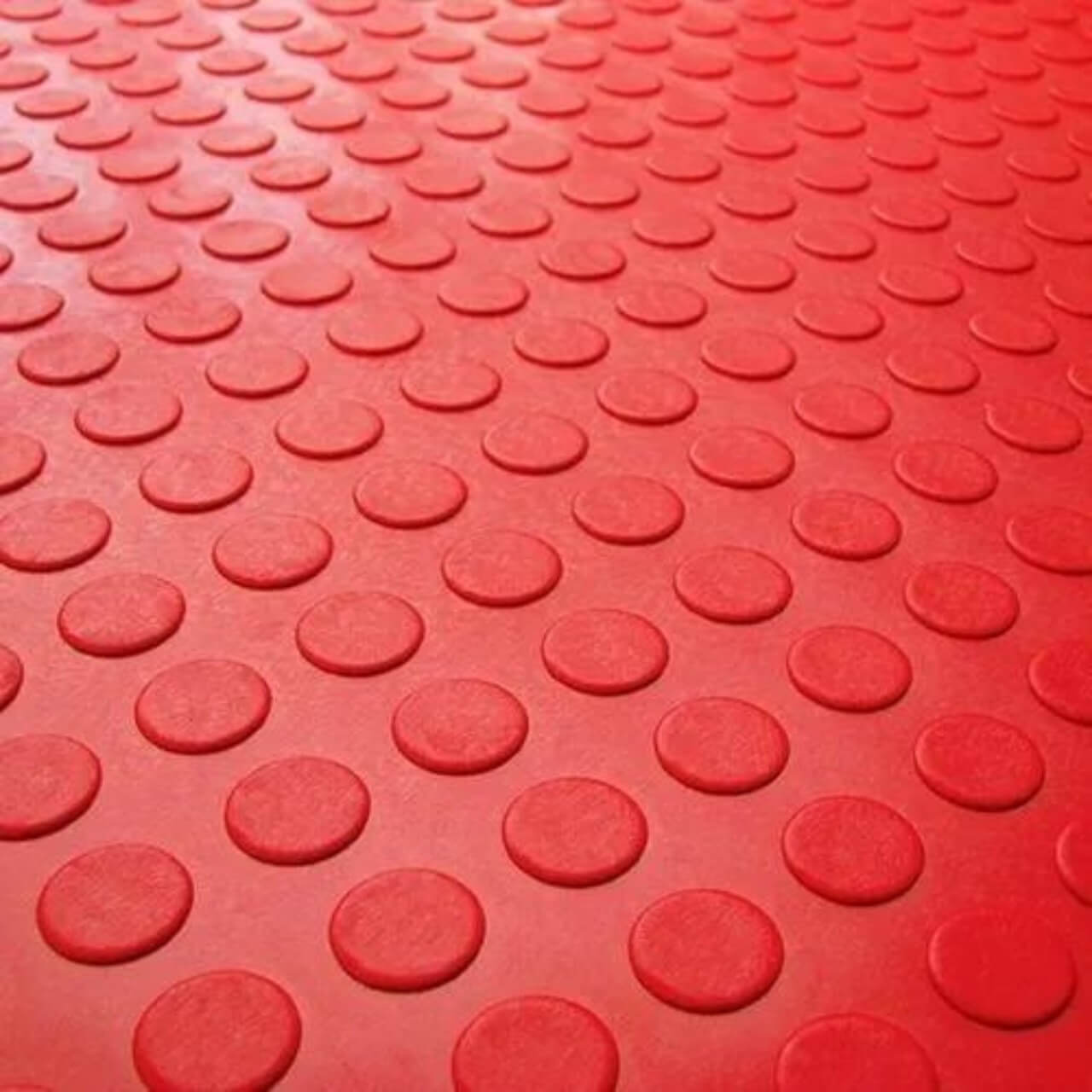 Tapete emborrachado moeda vermelho premium (3mm)